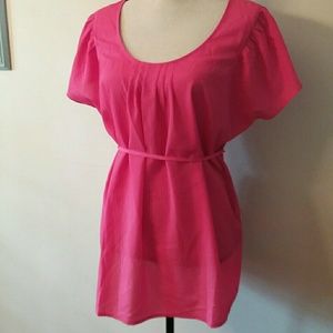 Motherhood Maternity Blouse Size Large Coral